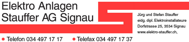 logo Elektro Anlagen Stauffer AG, Signau